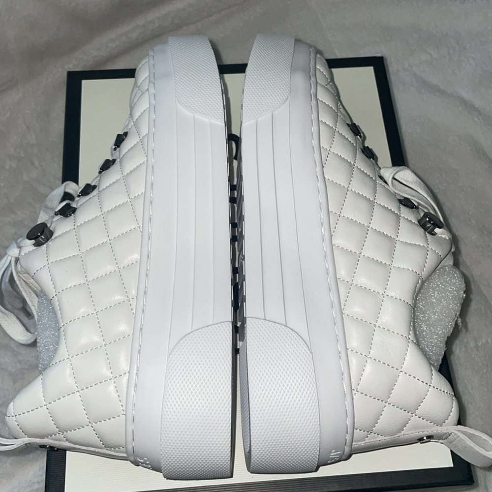 NWT J/SLIDES AIMEE White Leather Sneaker - Picture 13 of 15